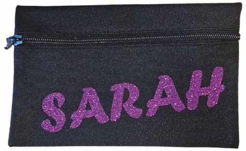 Pencil case with name print.